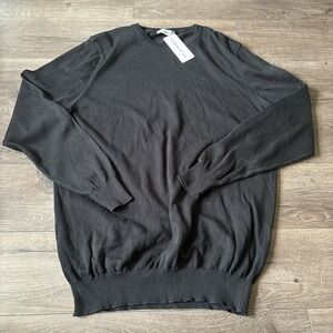 NWT Collars & Co. Egyptian Cotton Mens XXL Pullover Sweater Black Dress Casual